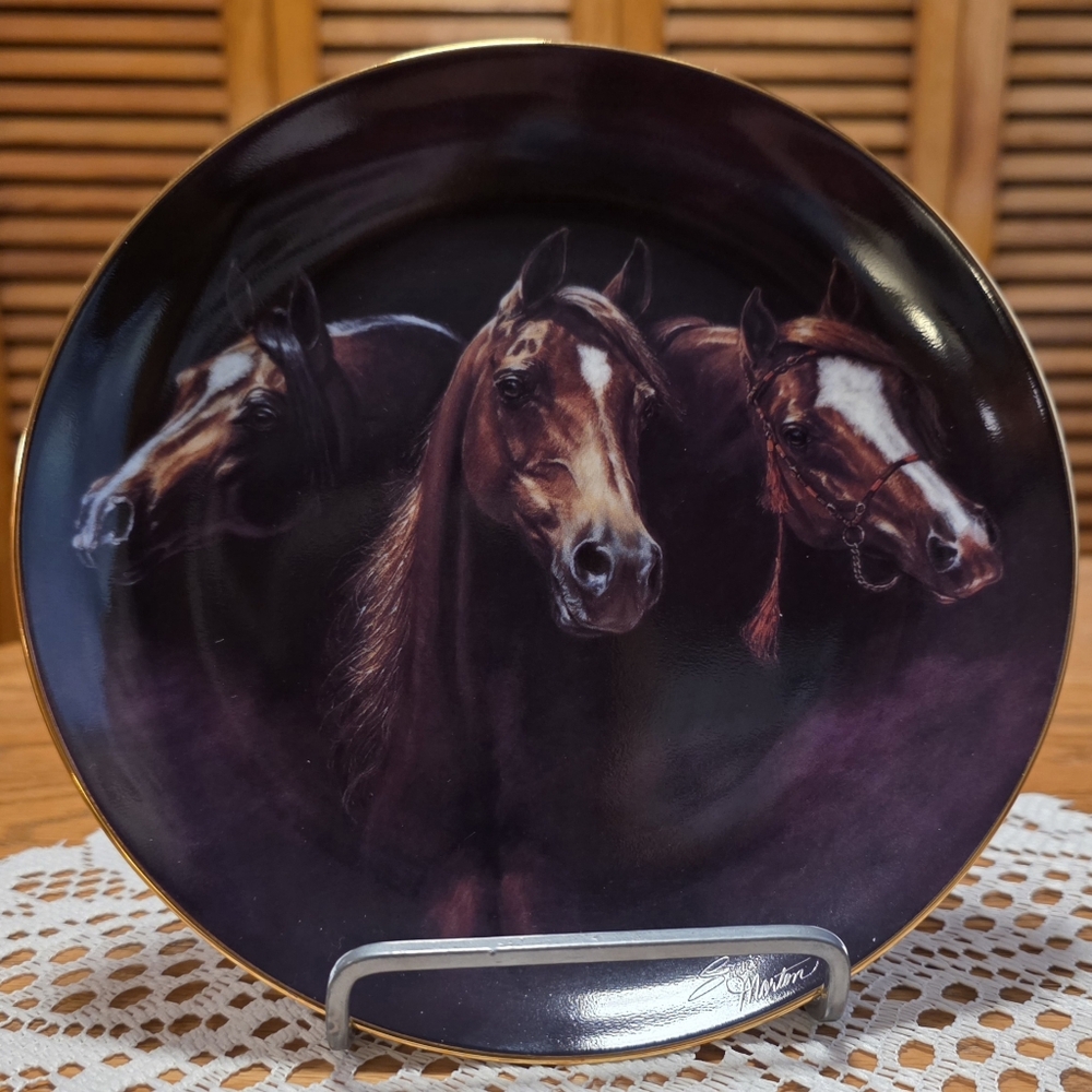 Vintage 1993 Entering The Light By Susie Morton Horse Plate Bradford Exchange
